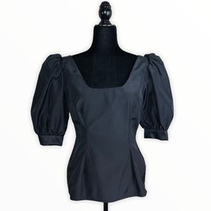 Vintage Homemade Puff Statement Sleeve Blouse